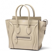セリーヌ/CELINE/ レザーハンドバッグ/LUGGEGE/ラゲージ マイクロショッパー /クレマベージュ16779-3lug-03un