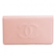 シャネル 長財布 CHANEL 長財布 二つ折り ココマーク レザー キャビア ライトピンク A48651 CAVIAR LIGHT PINK