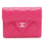 シャネル コインケースCHANEL 小銭入れ マトラッセ レザー キルティング ピンク A31504 LAMB PK/SV