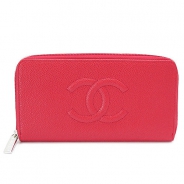 シャネル 長財布 CHANEL 財布 ラウンドファスナー キャビアスキン ココマーク レッド A50071 Y01588 0A347/CAVIAR RED