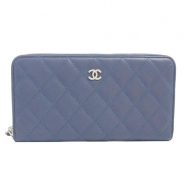 シャネル CHANEL 長財布 ラウンドファスナー レザー ココマーク キルティング マトラッセ ラベンダー A50097 LAVENDER