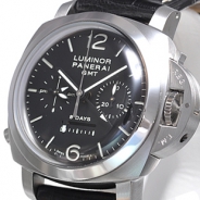 パネライ ルミノール１９５０ ８デイズクロノ モノプルサンテＧＭＴ PAM00275