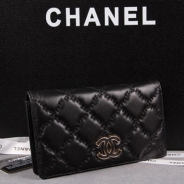 シャネル 長財布 CHANEL 財布 二つ折り  マトラッセ  ラムスキン ブラック A61667