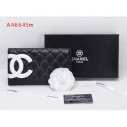 シャネル CHANEL 長財布 二つ折り カンボンライン レザー ココマーク キルティングA46645m/A46645n