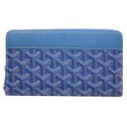 ゴヤール(GOYARD) ラウンドファスナー長財布（ライトブルー） APMZIPGM10-BLEUCIEL-BLEUCIEL