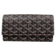 ゴヤール(GOYARD) 二つ折長財布（ブラック×ブラウン） APMVARENNE03-NOIR-GOLD