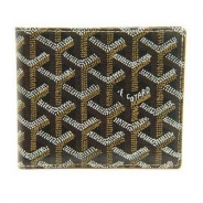 ゴヤール(GOYARD) 二つ折り財布（ブラック×ナチュラル） APM11003-PORFE-GM-NOIR-NATUREL