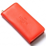 ロエベ/LOEWE/ ラウンドファスナー長財布[小銭入れ付き]/17679-f13-7130 /レッド