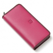 ロエベ/LOEWE/ ラウンドファスナー長財布[小銭入れ付き]マゼンタ×オックスブラッド 11395-cf13-7396
