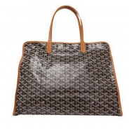 ゴヤール(GOYARD) HARDY PM　トートバッグ（ブラック×ブラウン） HARDY-PM03-NOIR-GOLD