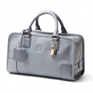 ロエベ/LOEWE/ レザーハンドバッグ/AMAZONA28/アマソナ28 /スレートブルー35235-a03-5550