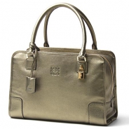 ロエベ/LOEWE/ レザーハンドバッグ/AMAZONA/アマソナ /ブロンズ35237-b36-3240