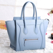 セリーヌ2014年春夏新作ラゲージ ミニショッパートートバッグ コバルトプルーCELINE-3325