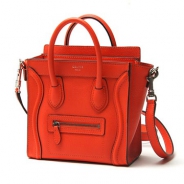 セリーヌ/CELINE/ レザーハンドバッグ（２ＷＡＹ仕様）/LUGGEGE/ラゲージ ナノショッパー /Vermillion 16824-3lug-27vl