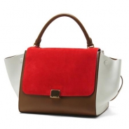 セリーヌ/CELINE/ レザー ハンドバッグ（２ＷＡＹ仕様）/TRAPEZE トラペーズ /Vermillon 16954-3otj-27vl