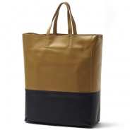 セリーヌ/CELINE/ レザー トートバッグ/CABAS カバ /Camel/Midnight 16555-3ebt-04cm