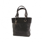 シャネル CHANEL パリ・ビアリッツ スモール トートバッグ ブラック A34208