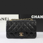 シャネル CHANEL マトラッセライン キャビアスキン ショルダーバッグ ブラック×ゴールド金具/シルバー金具 A1119
