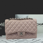  シャネル CHANEL マトラッセライン キャビアスキン ショルダーバッグ ピンク×シルバー金具 A1113