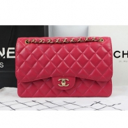 シャネル CHANEL マトラッセライン キャビアスキン ショルダーバッグ ローズ×ゴールド金具 A1113
