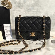 シャネル CHANEL マトラッセライン キャビアスキン ショルダーバッグ ブラック A1116-14
