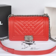 シャネル チェーンショルダーバッグ ボーイシャネル マトラッセ ココマーク A90191-4 CHANEL バッグ