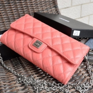 シャネル CHANEL ラムスキン ショルダーバッグ ピンク 四キット A91808-2