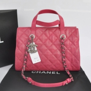 シャネル CHANEL キャビアスキン トートバッグ ショルダー ピンク A34208-3