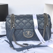 CHANEL/シャネル 金具付きチェーンショルダーバッグ ブリュエッテ×シルバーアンティーク A67824-1