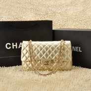  CHANEL/シャネル 金具付きチェーンショルダーバッグ 金色×シルバー金具 /ゴールド金具 CH042110