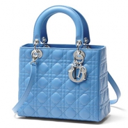クリスチャンディオール/Christian Dior/ ロゴチャーム付きハンドバッグ(２ＷＡＹ仕様)/Lady Dior/レディディオール /クリアコバルトブルーcal44551 594