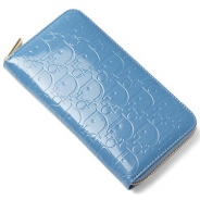 クリスチャンディオール/Christian Dior/ ラウンドジップ長財布[小銭入れ付き]/Voyageur /クリアコバルトブルーs0047gepc 597u