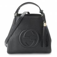 グッチ トートバッグ GUCCI 2WAYショルダーバッグ 『2016年春夏新作』SOHO/ソーホー タッセル レザー ブラック 336751 A7M0G 1000