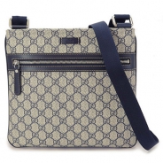 グッチ ショルダーバッグ GUCCI ななめがけバッグ GG柄キャンバス PVC ベージュ×ネイビー 295257 KGDIN 4075