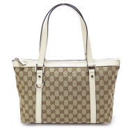 グッチ トートバッグ GUCCI バッグ ABBEY/アビー GG柄キャンバス ベージュ×アイボリー 141470 F4DYG 9773