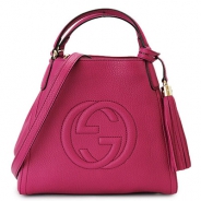 グッチ トートバッグ GUCCI バッグ 『2016年春夏新作』 SOHO/ソーホー タッセル レザー パープル 336751 A7M0G 5523