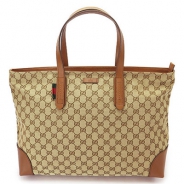 グッチ ショルダーバッグ GUCCI ミディアム メッセンジャー GG柄キャンバス×レザー ベージュ×ダークブラウン 233052 FTASR 8588