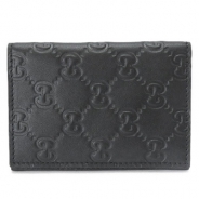 グッチ カードケース GUCCI パスケース グッチシマ/GG柄レザー ブラック 146231 A0V1R 1000