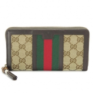 グッチ 長財布 GUCCI 財布 ラウンドファスナー RANIA/ラニア タッセル GGキャンバス ベージュ×ダークブラウン 353651 FWCZG 9791