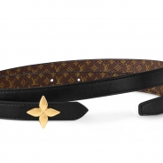 ルイヴィトンモノグラムベルト･LV ミニ フラワーグラム 15MM リバーシブルM8796Y