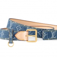 ルイヴィトンモノグラムベルト･LV D-リング 30MM  カラー Denim Bleu M4001W