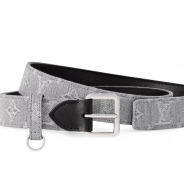 ルイヴィトンモノグラムベルト･LV D-リング 30MM  カラー WASHED GREY DOTS M4012W