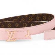 ルイヴィトンモノグラムベルト･プリティー LV 20MM リバーシブル  カラー ジャスミン ピンクM8688W