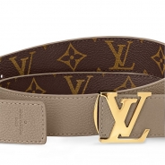 ルイヴィトンモノグラムベルト･LV イニシャル 30MM リバーシブル  カラー ベージュM0696W