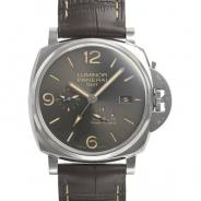 パネライ自動巻き時計ルミノール ドゥエ 3デイズ GMT オートマティック アッチャイオ PAM00944