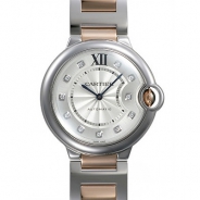 カルティエ自動巻き時計バロン ブルー 36mm WE902031