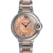 カルティエ自動巻き時計バロン ブルー 33mm WE902053