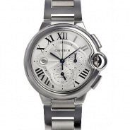 カルティエ自動巻き時計バロン ブルー クロノグラフ 44mm W6920076