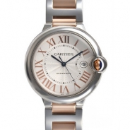 カルティエ自動巻き時計バロン ブルー 42mm W6920095