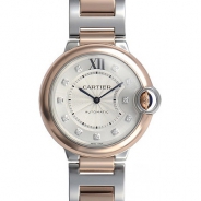 カルティエ自動巻き時計バロン ブルー 36mm W3BB0007